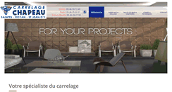 Desktop Screenshot of chapeau-carrelage.com