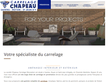 Tablet Screenshot of chapeau-carrelage.com